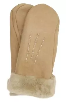 Замшевые варежки Agnelle