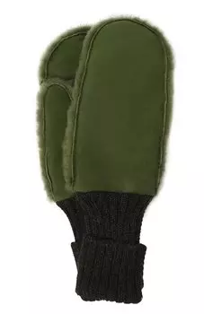 Замшевые варежки Agnelle