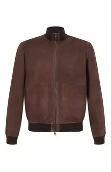 Замшевый бомбер Canali