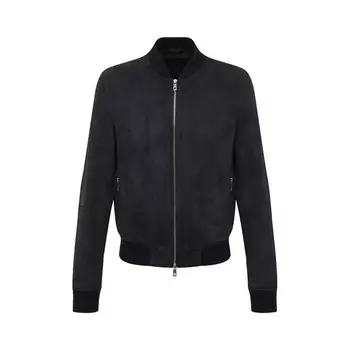 Замшевый бомбер DESA