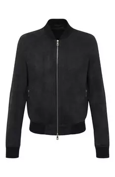 Замшевый бомбер DESA
