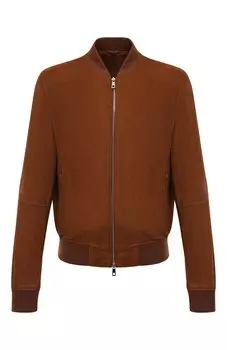 Замшевый бомбер DESA