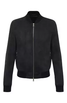 Замшевый бомбер DESA