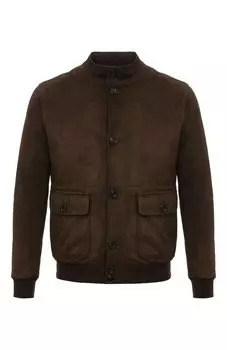 Замшевый бомбер Luigi Borrelli