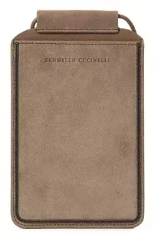 Замшевый чехол для телефона Brunello Cucinelli