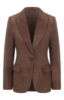 Замшевый жакет Brunello Cucinelli