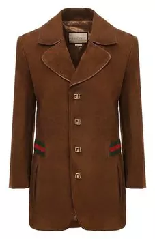 Замшевый жакет Gucci