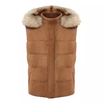 Замшевый жилет Kiton