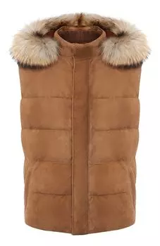 Замшевый жилет Kiton