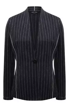 Жакет из хлопка и льна Giorgio Armani