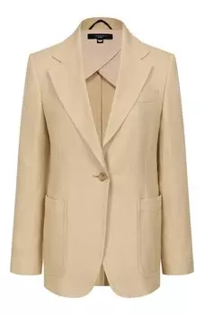 Жакет из хлопка и льна Weekend Max Mara