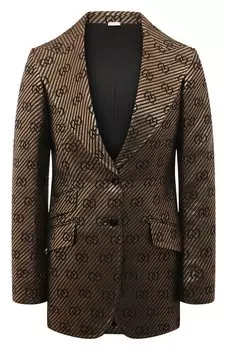 Жакет из хлопка и шелка Gucci