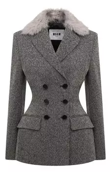 Жакет из хлопка и шерсти MSGM