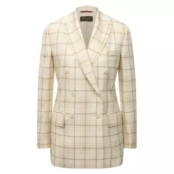 Жакет из шерсти и шелка Loro Piana