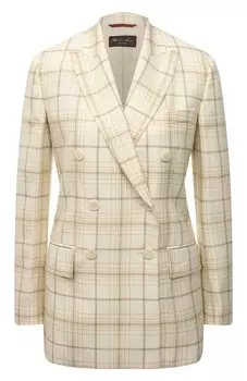 Жакет из шерсти и шелка Loro Piana