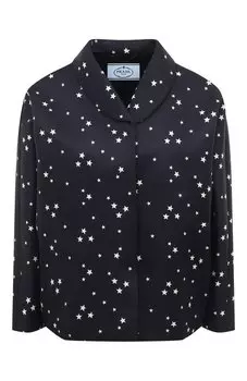 Жакет из шерсти и шелка Prada