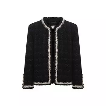 Жакет из шерсти и шелка Saint Laurent