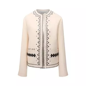 Жакет из шерсти и шелка Valentino