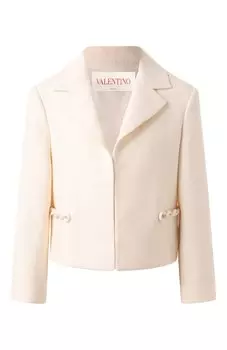 Жакет из шерсти и шелка Valentino