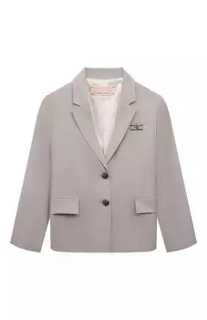 Жакет из шерсти и вискозы Elisabetta Franchi La Mia Bambina