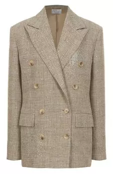 Жакет из вискозы и хлопка с отделкой стразами Giuseppe di Morabito