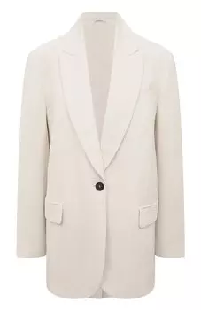 Жакет из вискозы и льна Brunello Cucinelli