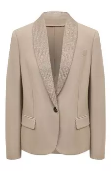 Жакет из вискозы и льна Brunello Cucinelli