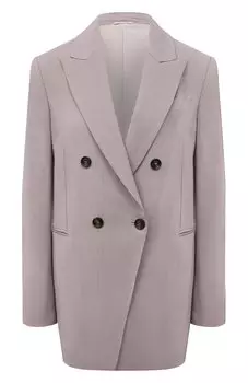 Жакет из вискозы и льна Brunello Cucinelli
