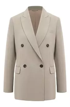 Жакет из вискозы и льна Brunello Cucinelli