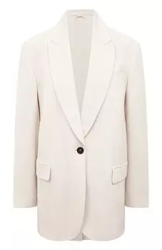 Жакет из вискозы и льна Brunello Cucinelli