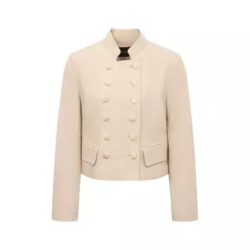 Жакет из вискозы и льна Emporio Armani