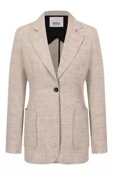 Жакет из вискозы и льна Erika Cavallini