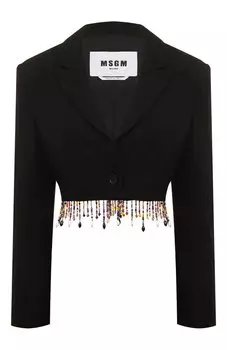 Жакет из вискозы и льна MSGM