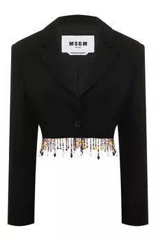 Жакет из вискозы и льна MSGM