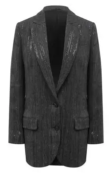 Жакет изо льна и хлопка Brunello Cucinelli