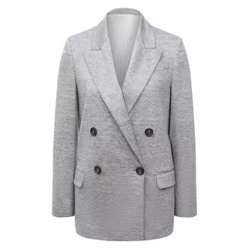 Жакет изо льна и шелка Brunello Cucinelli