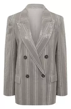 Жакет с отделкой пайетками Brunello Cucinelli