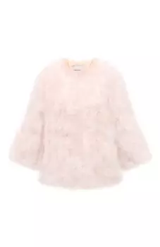 Жакет с отделкой перьями Yves Salomon