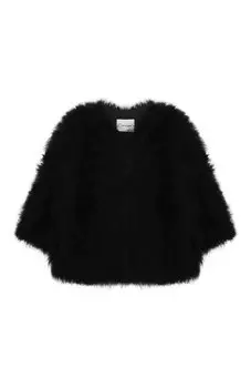 Жакет с отделкой перьями Yves Salomon