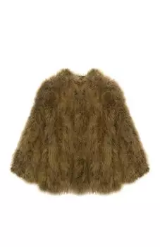 Жакет с отделкой перьями Yves Salomon