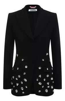 Жакет с отделкой стразами Vivetta