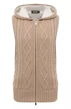 Жилет из хлопка и кашемира MUST