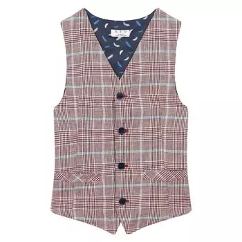 Жилет из хлопка и льна Aletta