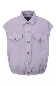 Жилет из хлопка и льна Brunello Cucinelli