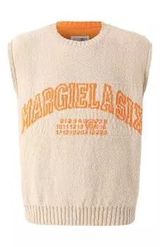 Жилет из хлопка и льна MM6