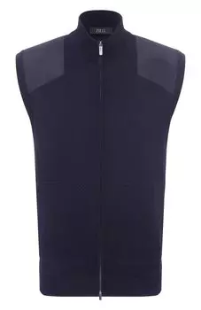 Жилет из хлопка и шелка Zilli