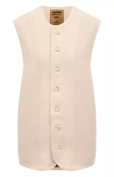 Жилет из кашемира и льна Uma Wang