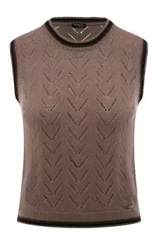 Жилет из кашемира и шелка Kiton