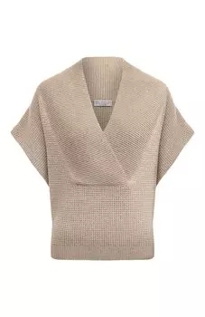 Жилет из кашемира и шерсти Brunello Cucinelli