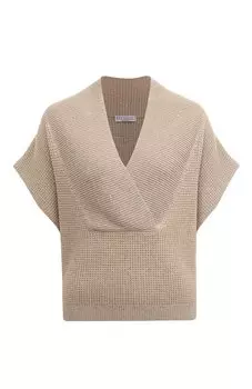 Жилет из кашемира и шерсти Brunello Cucinelli
